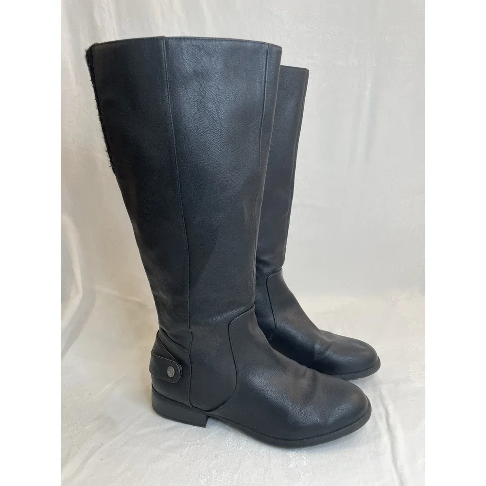 Life Stride X-Amy Tall Knee High Riding Boots Women's Size 8.5W Black